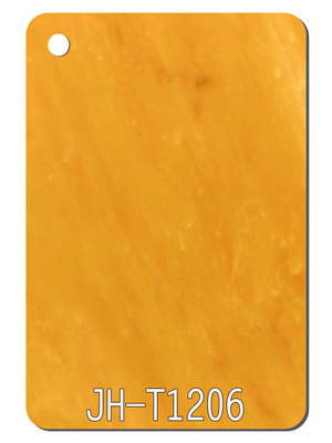PMMA पीला पत्थर बनावट पैटर्न एक्रिलिक शीट प्लास्टिक पैनल बोर्ड सजावट 1050 * 1860 मिमी